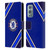 Chelsea Football Club Crest Stripes Leather Book Wallet Case Cover For OnePlus 9
