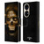 Alchemy Gothic Skull Death Fetish Leather Book Wallet Case Cover For Huawei P50