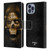 Alchemy Gothic Skull Death Fetish Leather Book Wallet Case Cover For Apple iPhone 14