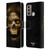 Alchemy Gothic Skull Death Fetish Leather Book Wallet Case Cover For Motorola Moto G60 / Moto G40 Fusion