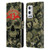 Alchemy Gothic Skull Camo Skull Leather Book Wallet Case Cover For OnePlus 9 Pro