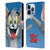 Tom and Jerry Full Face Tom Leather Book Wallet Case Cover For Apple iPhone 13 Pro