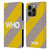 The Who 2019 Album Yellow Diagonal Stripes Leather Book Wallet Case Cover For Apple iPhone 14 Pro