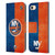 NHL New York Islanders Half Distressed Leather Book Wallet Case Cover For Apple iPhone 7 / 8 / SE 2020 & 2022