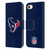 NFL Houston Texans Logo Plain Leather Book Wallet Case Cover For Apple iPhone 7 / 8 / SE 2020 & 2022