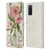 Haley Bush Floral Painting Pink Vase Leather Book Wallet Case Cover For Samsung Galaxy S20 / S20 5G