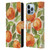 Haley Bush Pattern Painting Orange Splash Leather Book Wallet Case Cover For Apple iPhone 13 Pro Max