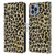 Haley Bush Pattern Painting Leopard Print Leather Book Wallet Case Cover For Apple iPhone 14