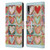 Haley Bush Pattern Painting Hearts Leather Book Wallet Case Cover For LG K22