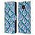 Haley Bush Pattern Painting Blue Diamond Leather Book Wallet Case Cover For Nokia C10 / C20