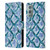 Haley Bush Pattern Painting Blue Diamond Leather Book Wallet Case Cover For OnePlus 9