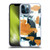 Haley Bush Pattern Painting Abstract Navy Gold White Soft Gel Case for Apple iPhone 12 Pro Max