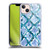 Haley Bush Pattern Painting Blue Diamond Soft Gel Case for Apple iPhone 13
