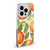 Haley Bush Pattern Painting Orange Splash Soft Gel Case for Apple iPhone 13
