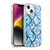 Haley Bush Pattern Painting Blue Diamond Soft Gel Case for Apple iPhone 14 Plus & MagSafe