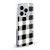 Haley Bush Pattern Painting Buffalo Check Black Soft Gel Case for Apple iPhone 14 Pro Max
