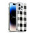 Haley Bush Pattern Painting Buffalo Check Black Soft Gel Case for Apple iPhone 14 Pro Max & MagSafe