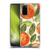 Haley Bush Pattern Painting Orange Splash Soft Gel Case for Samsung Galaxy S20 / S20 5G