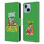 The Flintstones Graphics Drive Green Leather Book Wallet Case Cover For Apple iPhone 14 Plus