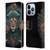 Spacescapes Floral Lions Aqua Mane Leather Book Wallet Case Cover For Apple iPhone 13 Pro