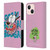 Courage The Cowardly Dog Graphics Spooked Leather Book Wallet Case Cover For Apple iPhone 13 Mini