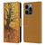 David Lozeau Colourful Art Tree Of Life Leather Book Wallet Case Cover For Apple iPhone 14 Pro