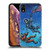 David Lozeau Skeleton Grunge Astronaut Battle Soft Gel Case for Apple iPhone XR