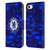 Chelsea Football Club Crest Camouflage Leather Book Wallet Case Cover For Apple iPhone 7 / 8 / SE 2020 & 2022