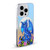Stanley Morrison Art Blue Sapphire Dragon & Flowers Soft Gel Case for Apple iPhone 14 Plus & MagSafe