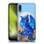 Stanley Morrison Art Blue Sapphire Dragon & Flowers Soft Gel Case for LG K22