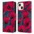 Katerina Kirilova Floral Patterns Night Poppy Garden Leather Book Wallet Case Cover For Apple iPhone 13 Mini