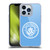 Manchester City Man City FC Badge Blue White Mono Soft Gel Case for Apple iPhone 13 Pro