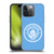Manchester City Man City FC Badge Blue White Mono Soft Gel Case for Apple iPhone 14 Pro