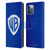 Warner Bros. Shield Logo Distressed Leather Book Wallet Case Cover For Apple iPhone 12 Pro Max
