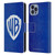 Warner Bros. Shield Logo Distressed Leather Book Wallet Case Cover For Apple iPhone 14