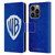 Warner Bros. Shield Logo Distressed Leather Book Wallet Case Cover For Apple iPhone 14 Pro
