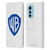 Warner Bros. Shield Logo White Leather Book Wallet Case Cover For Motorola Edge (2022)