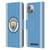 Manchester City Man City FC 2023/24 Badge Kit Home Leather Book Wallet Case Cover For Apple iPhone 14