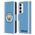 Manchester City Man City FC 2023/24 Badge Kit Home Leather Book Wallet Case Cover For Samsung Galaxy S23 5G