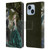 Nene Thomas Art Peacock & Princess In Emerald Leather Book Wallet Case Cover For Apple iPhone 14 Plus