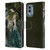 Nene Thomas Art Peacock & Princess In Emerald Leather Book Wallet Case Cover For Nokia X30