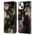 UtArt Antique Flowers Roses And Baby's Breath Leather Book Wallet Case Cover For Apple iPhone 13