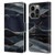 UtArt Dark Night Marble Waves Leather Book Wallet Case Cover For Apple iPhone 14 Pro