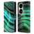 UtArt Malachite Emerald Glitter Gradient Leather Book Wallet Case Cover For Huawei P50 Pro
