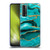 UtArt Malachite Emerald Aquamarine Gold Waves Soft Gel Case for Huawei P Smart (2021)