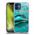 UtArt Malachite Emerald Aquamarine Gold Waves Soft Gel Case for Apple iPhone 12 Mini