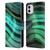 UtArt Malachite Emerald Glitter Gradient Leather Book Wallet Case Cover For Apple iPhone 11
