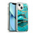 UtArt Malachite Emerald Aquamarine Gold Waves Soft Gel Case for Apple iPhone 13