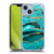 UtArt Malachite Emerald Aquamarine Gold Waves Soft Gel Case for Apple iPhone 14