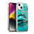 UtArt Malachite Emerald Aquamarine Gold Waves Soft Gel Case for Apple iPhone 14 Plus & MagSafe